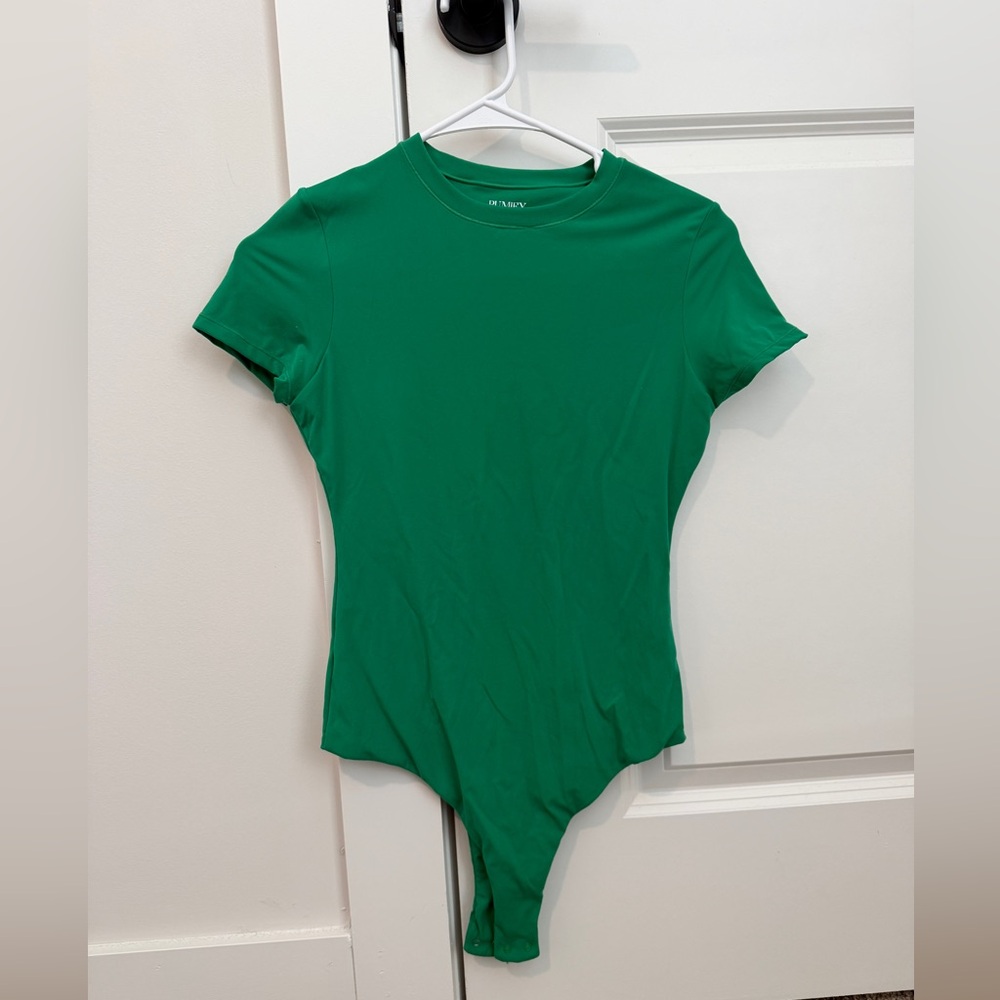 Green Short-Sleeve Bodysuit - Women